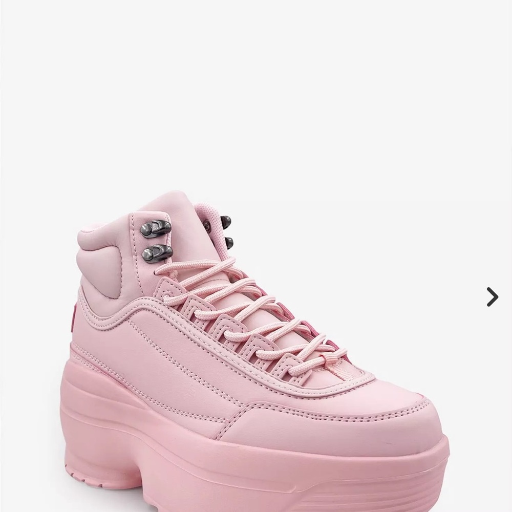 Dolls kill rave platform sneaker pink size 6